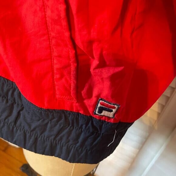FILA | red & navy vintage snow jacket US SIZE 38 - Picture 13 of 16